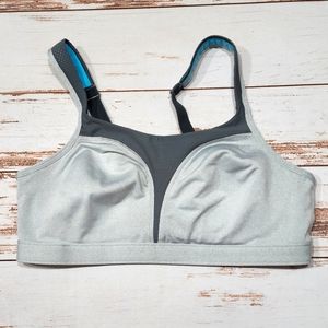🌺3/$20 Champion Max Support Sports Bra Gray Clasp Workout Running 38C